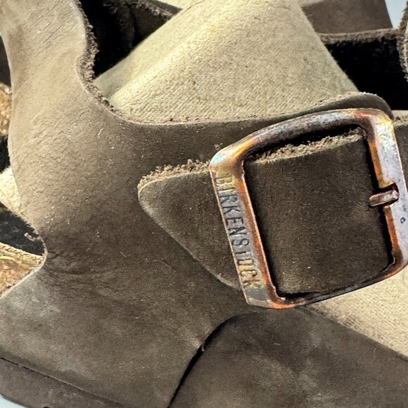 Birkenstock Bonn Nubuck Leather Sandals, Size 39 - Picture 3 of 14